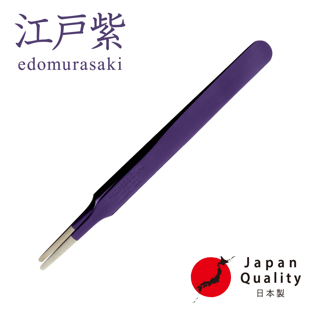 ■江戸紫■カラーコーティング日本製ステンレスツイーザー(type-T)1